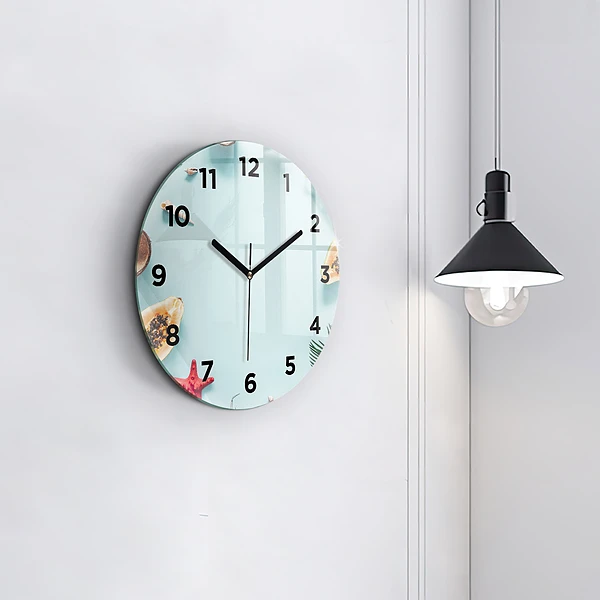 Wanduhr rund mit motiv Sommer Komposition