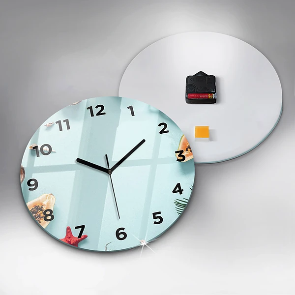 Wanduhr rund mit motiv Sommer Komposition