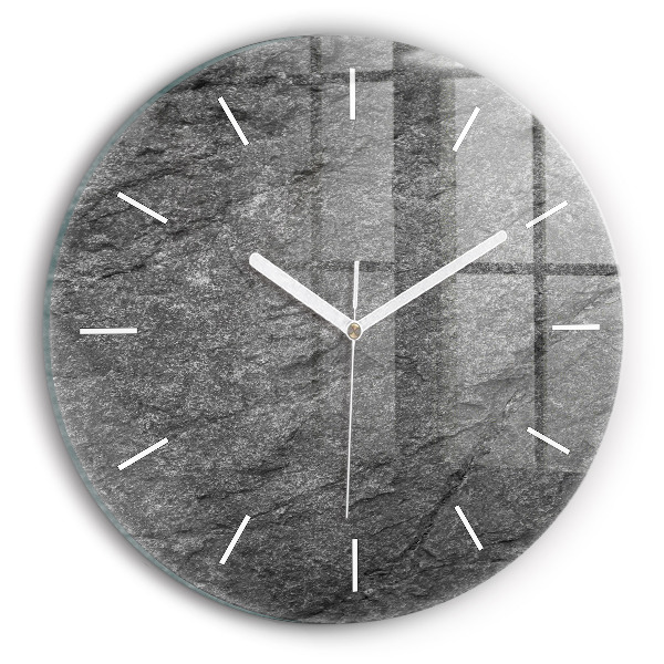 Wanduhr rund Vulkanisches Gestein