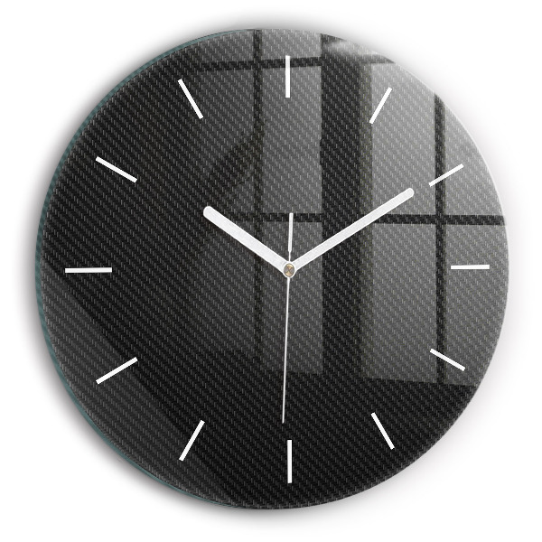 Wanduhr glas rund Dunkles Abstraktes