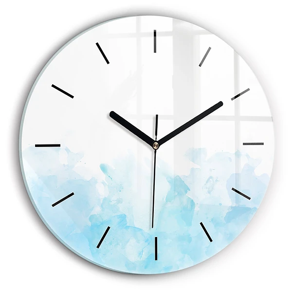 Wanduhr rund Gemalte Flecken