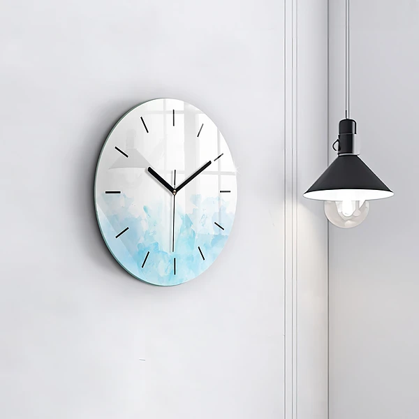 Wanduhr rund Gemalte Flecken