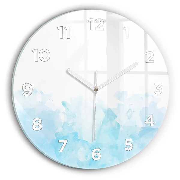 Wanduhr rund Gemalte Flecken