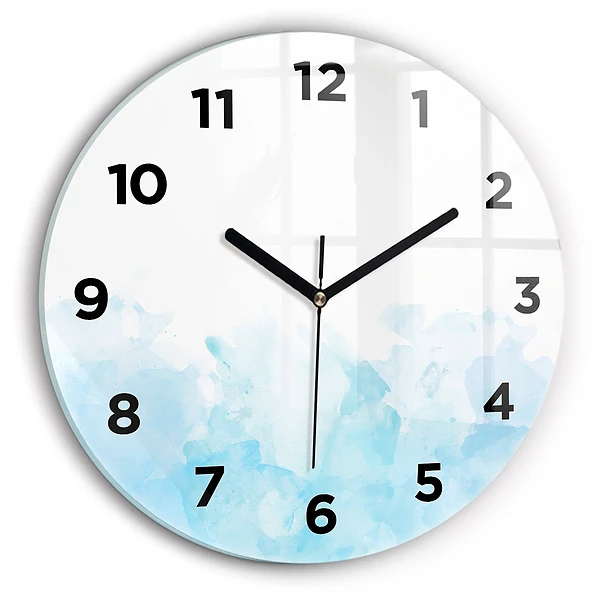 Wanduhr rund Gemalte Flecken
