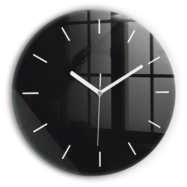 Wanduhr rund mit motiv Dunkles Wandmuster