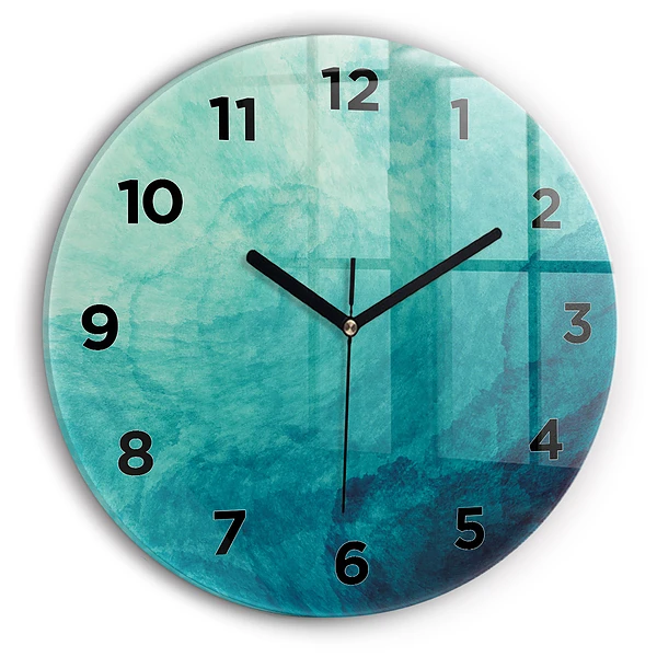 Wanduhr rund Tiefe Abstraktion