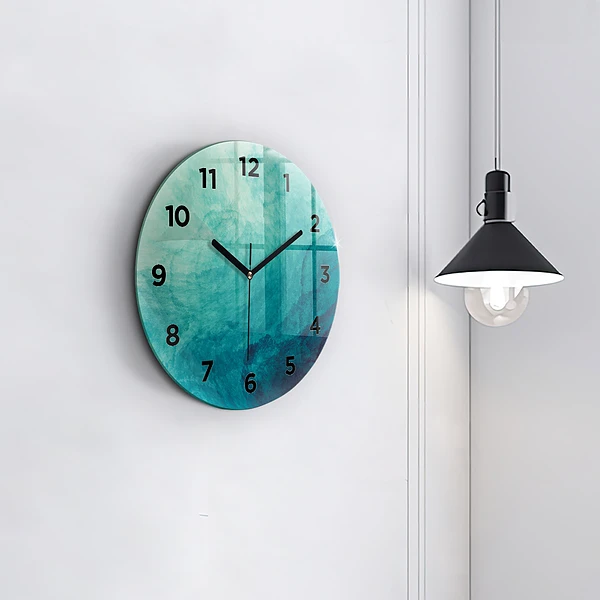 Wanduhr rund Tiefe Abstraktion