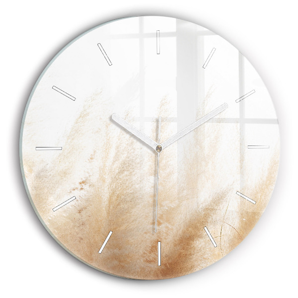Wanduhr rund mit motiv Maserung abstrakt