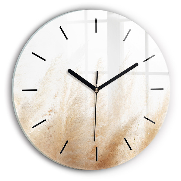 Wanduhr rund mit motiv Maserung abstrakt