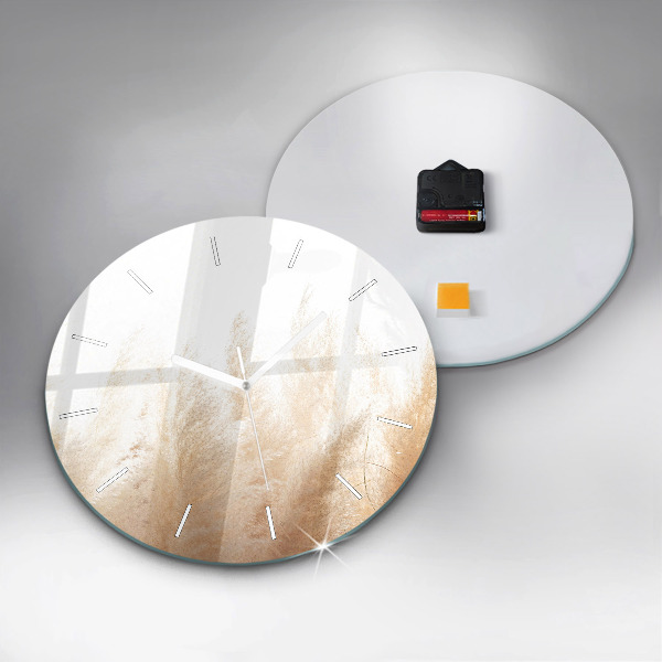 Wanduhr rund mit motiv Maserung abstrakt
