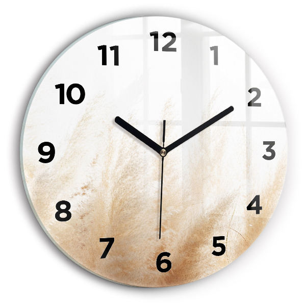 Wanduhr rund mit motiv Maserung abstrakt