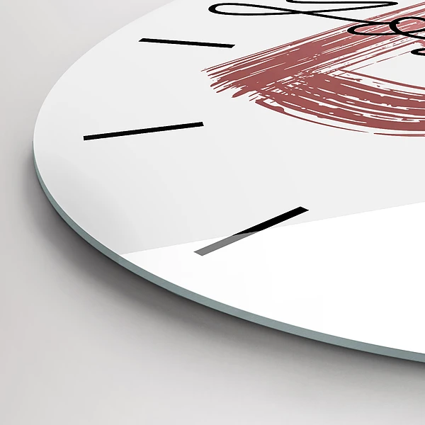Wanduhr rund Inschrift Sei du selbst