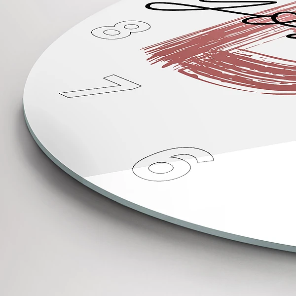 Wanduhr rund Inschrift Sei du selbst