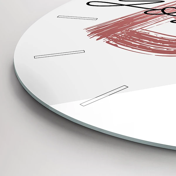 Wanduhr rund Inschrift Sei du selbst