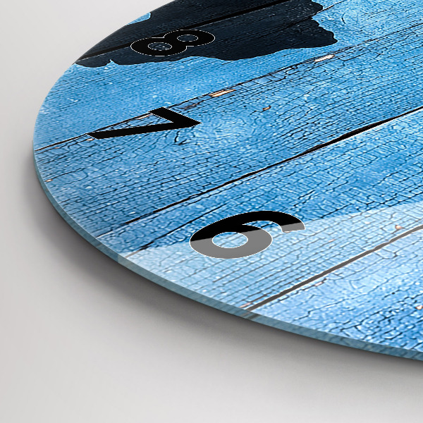 Wanduhr rund Tafel Weltkarte