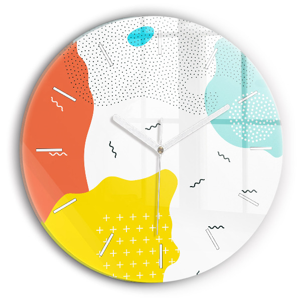 Wanduhr rund POP abstrakt