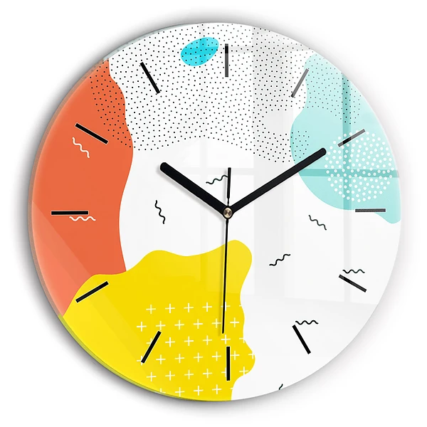 Wanduhr rund POP abstrakt