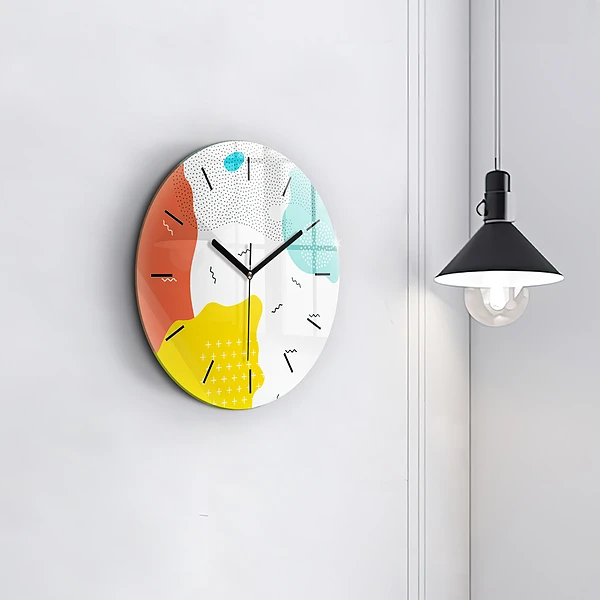 Wanduhr rund POP abstrakt