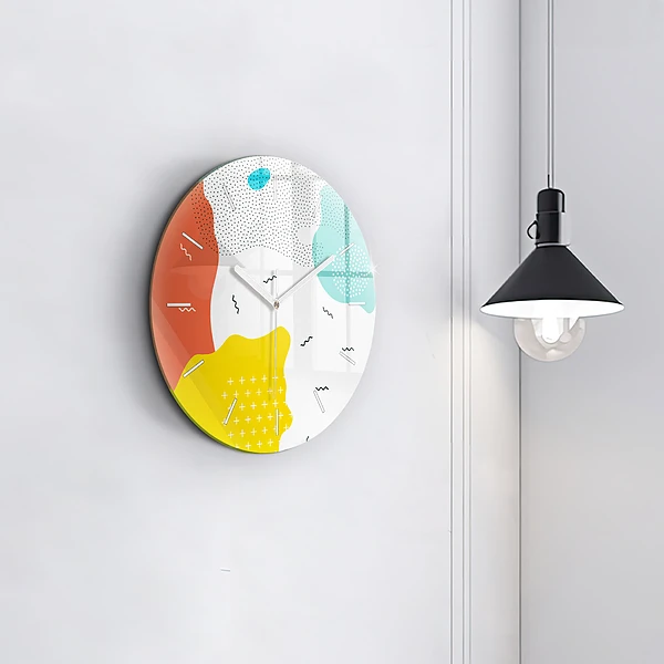 Wanduhr rund POP abstrakt