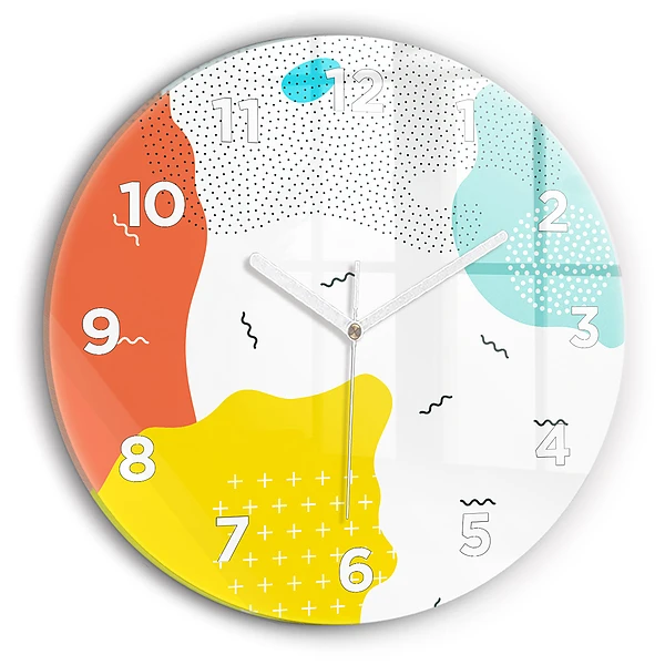 Wanduhr rund POP abstrakt