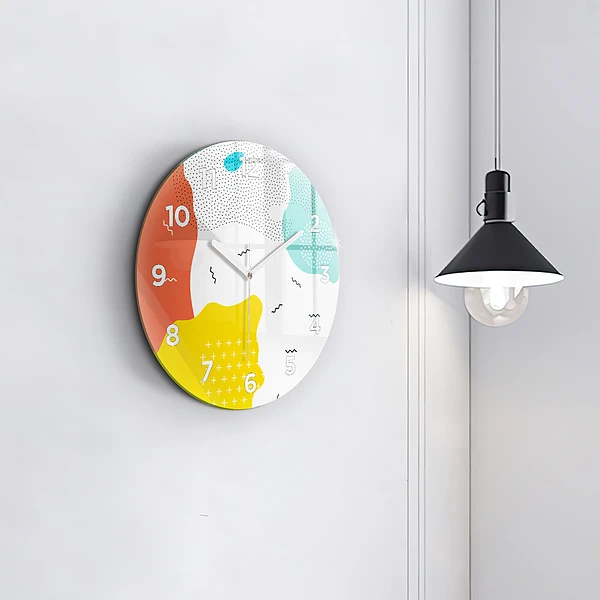 Wanduhr rund POP abstrakt