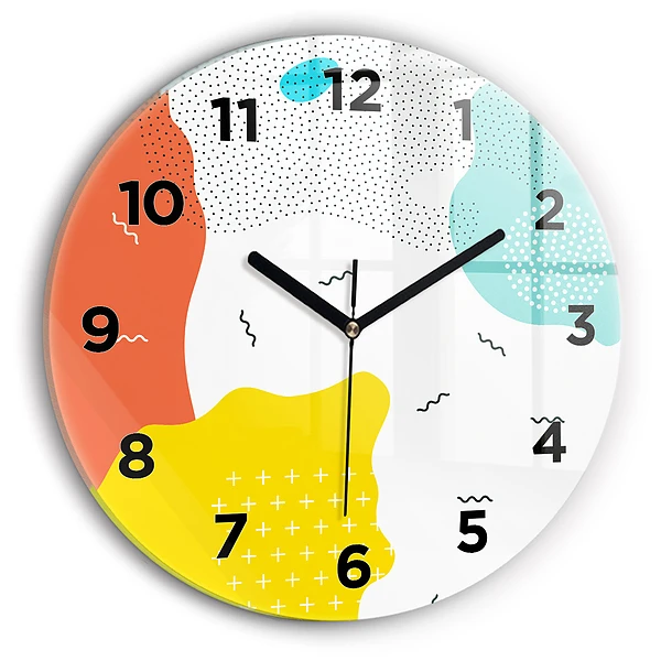 Wanduhr rund POP abstrakt