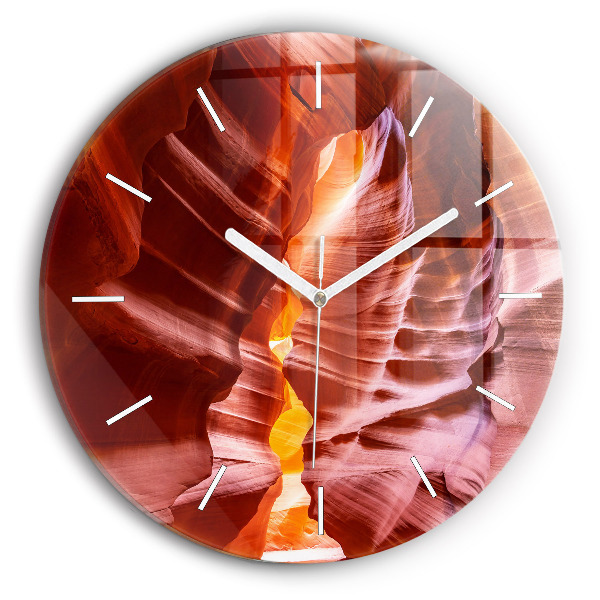Wanduhr rund Sand-Schlucht