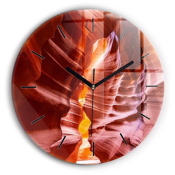 Wanduhr rund Sand-Schlucht