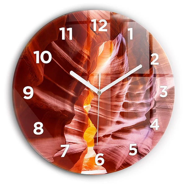 Wanduhr rund Sand-Schlucht