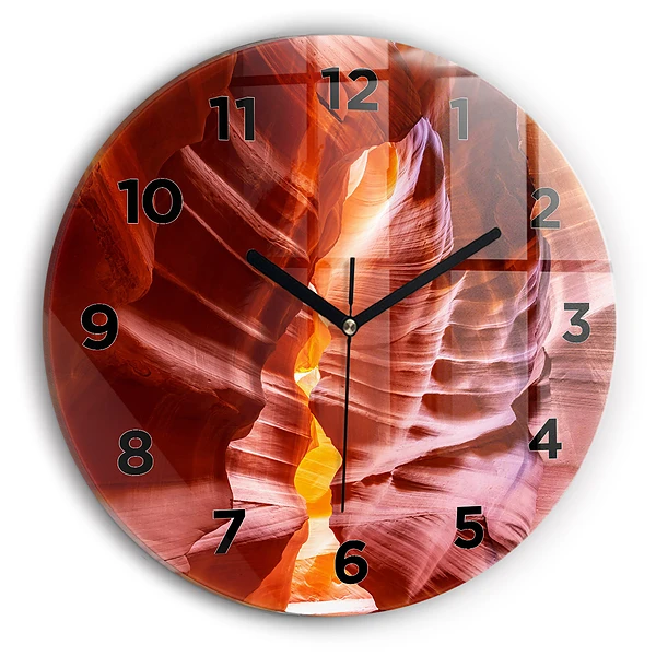 Wanduhr rund Sand-Schlucht