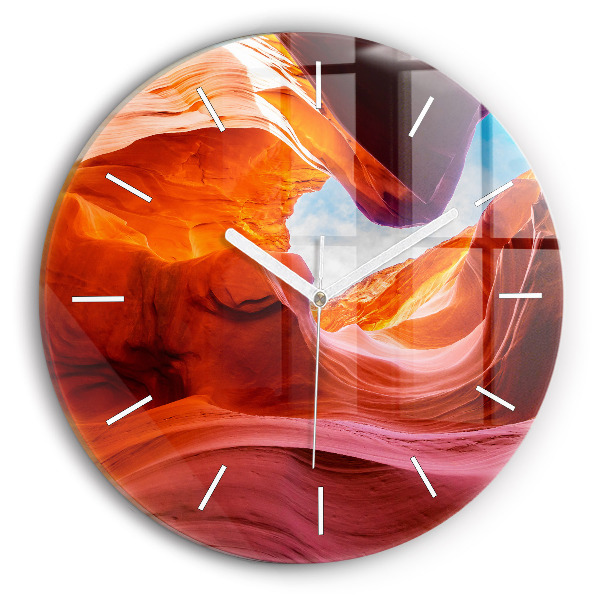 Wanduhr rund mit motiv Schlucht