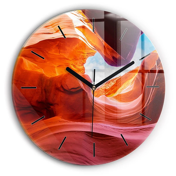 Wanduhr rund mit motiv Schlucht