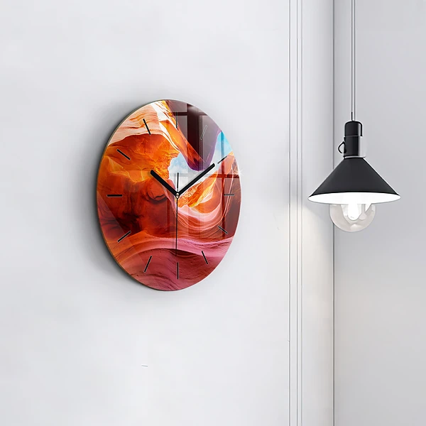 Wanduhr rund mit motiv Schlucht