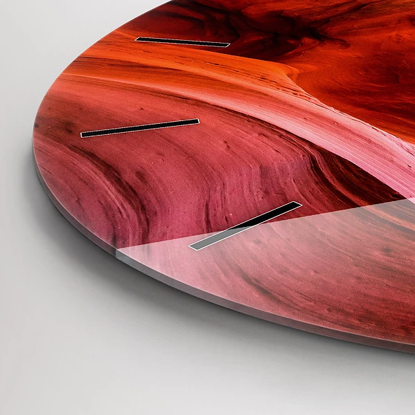 Wanduhr rund mit motiv Schlucht