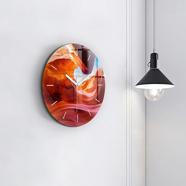 Wanduhr rund mit motiv Schlucht
