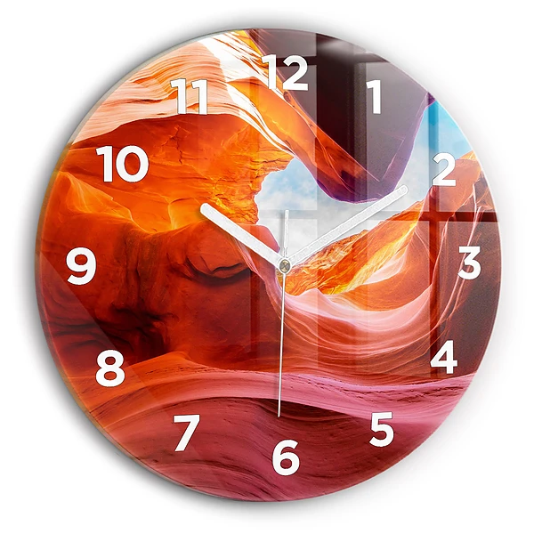 Wanduhr rund mit motiv Schlucht