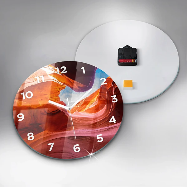 Wanduhr rund mit motiv Schlucht
