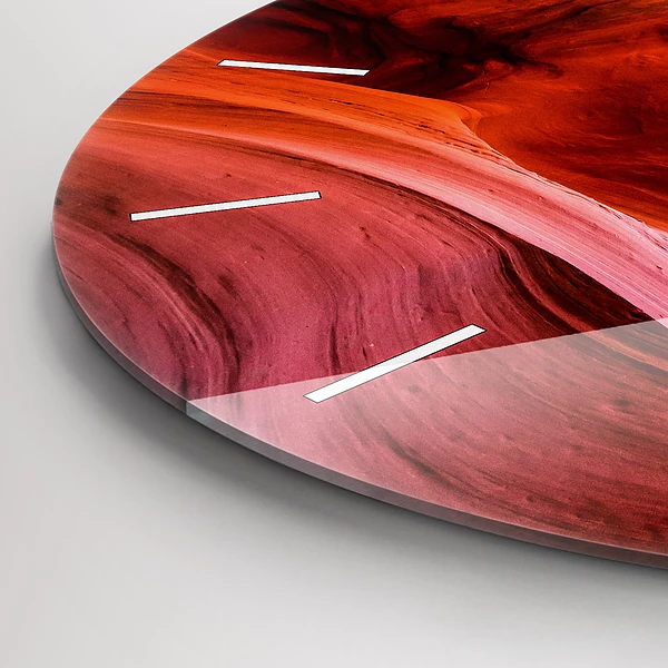 Wanduhr rund mit motiv Schlucht