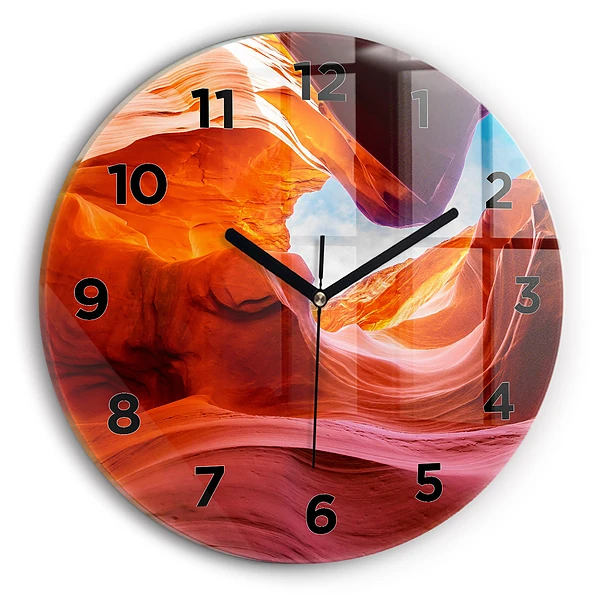 Wanduhr rund mit motiv Schlucht