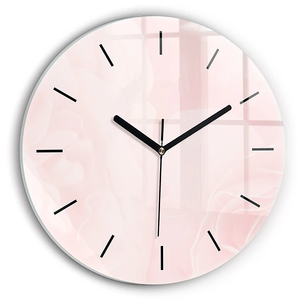 Wanduhr rund Blühende Rosen