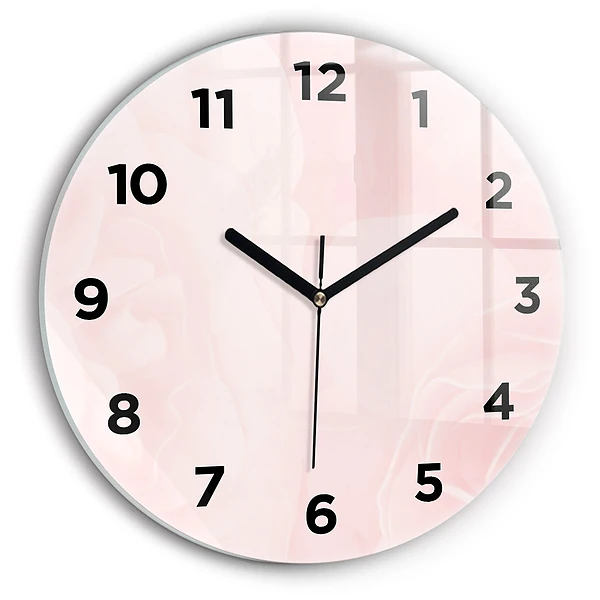 Wanduhr rund Blühende Rosen