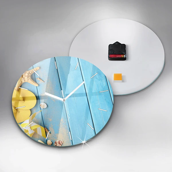 Wanduhr rund mit motiv Strand-Accessoires
