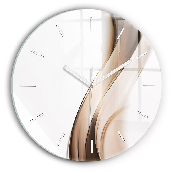 Wanduhr rund Abstrakte Linie