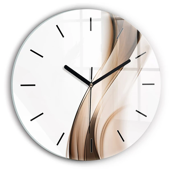 Wanduhr rund Abstrakte Linie