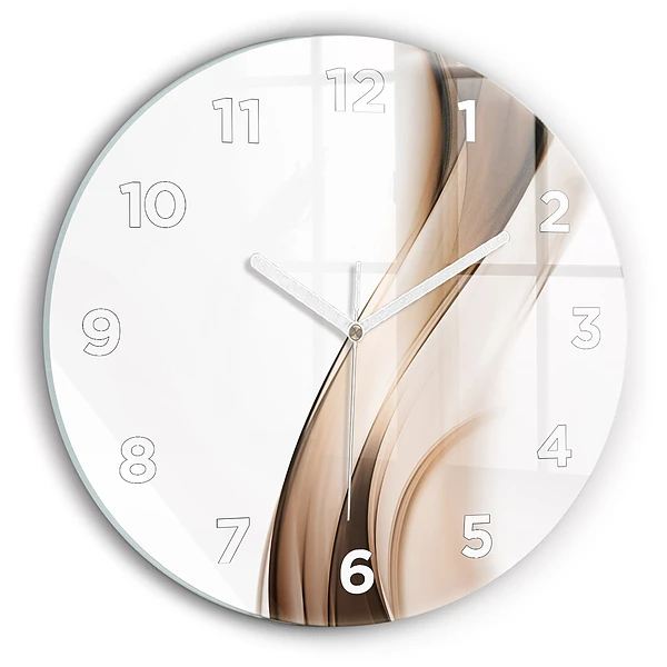 Wanduhr rund Abstrakte Linie