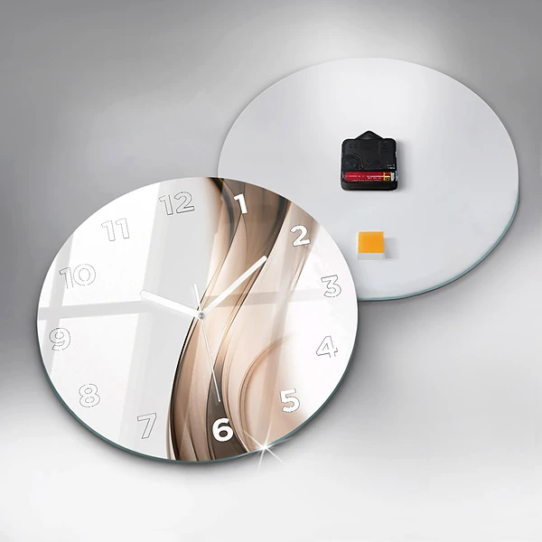 Wanduhr rund Abstrakte Linie