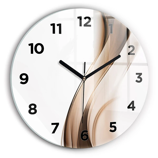 Wanduhr rund Abstrakte Linie
