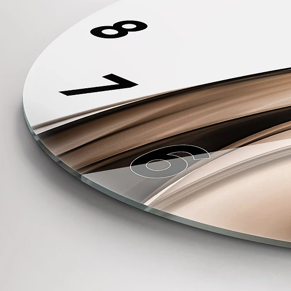 Wanduhr rund Abstrakte Linie