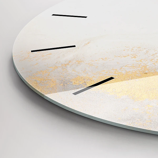 Wanduhr rund Kunstvoller Marmor