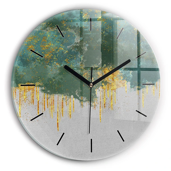 Wanduhr rund Dekoratives Muster